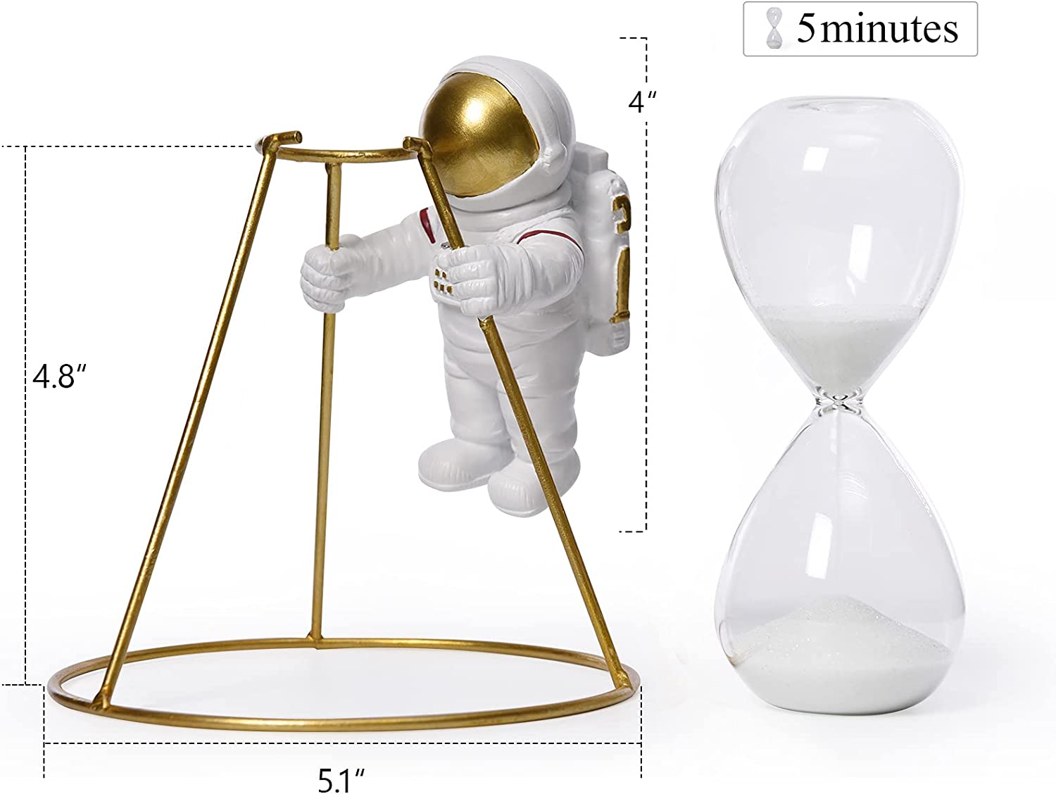 Decorative Astronaut Hourglass1
