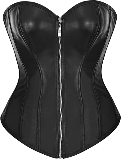 Faux Leather Corset Tops3
