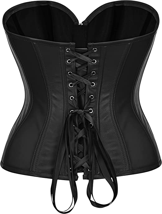 Faux Leather Corset Tops5