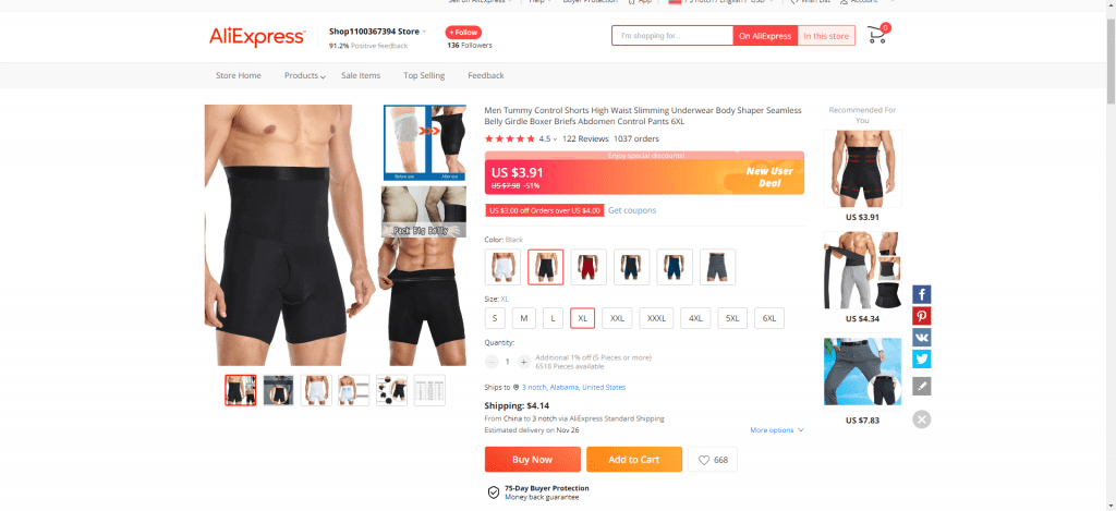 Seamless Underwear Body Shaper