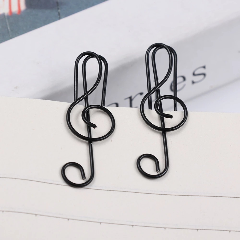 Clef and Note Shape Paper Clips