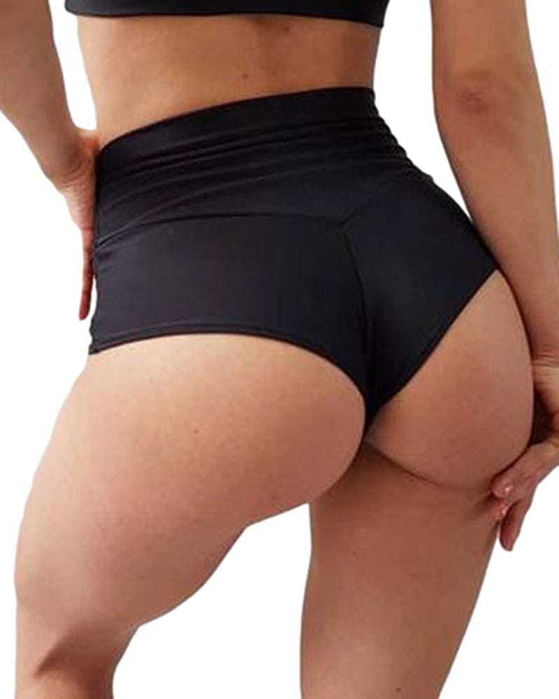  Scrunch Butt Lifting Shorts For Women Gym Workout Spandex Booty  Shorts Yoga Pole Dance Fitness Red XXL